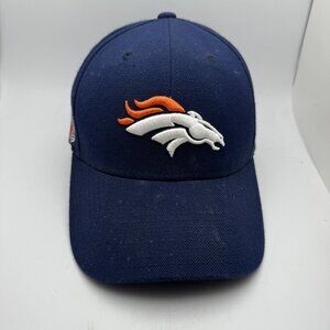 Denver Broncos NFL Baseball Cap Hat Reebok Adjustable Navy Blue Orange White